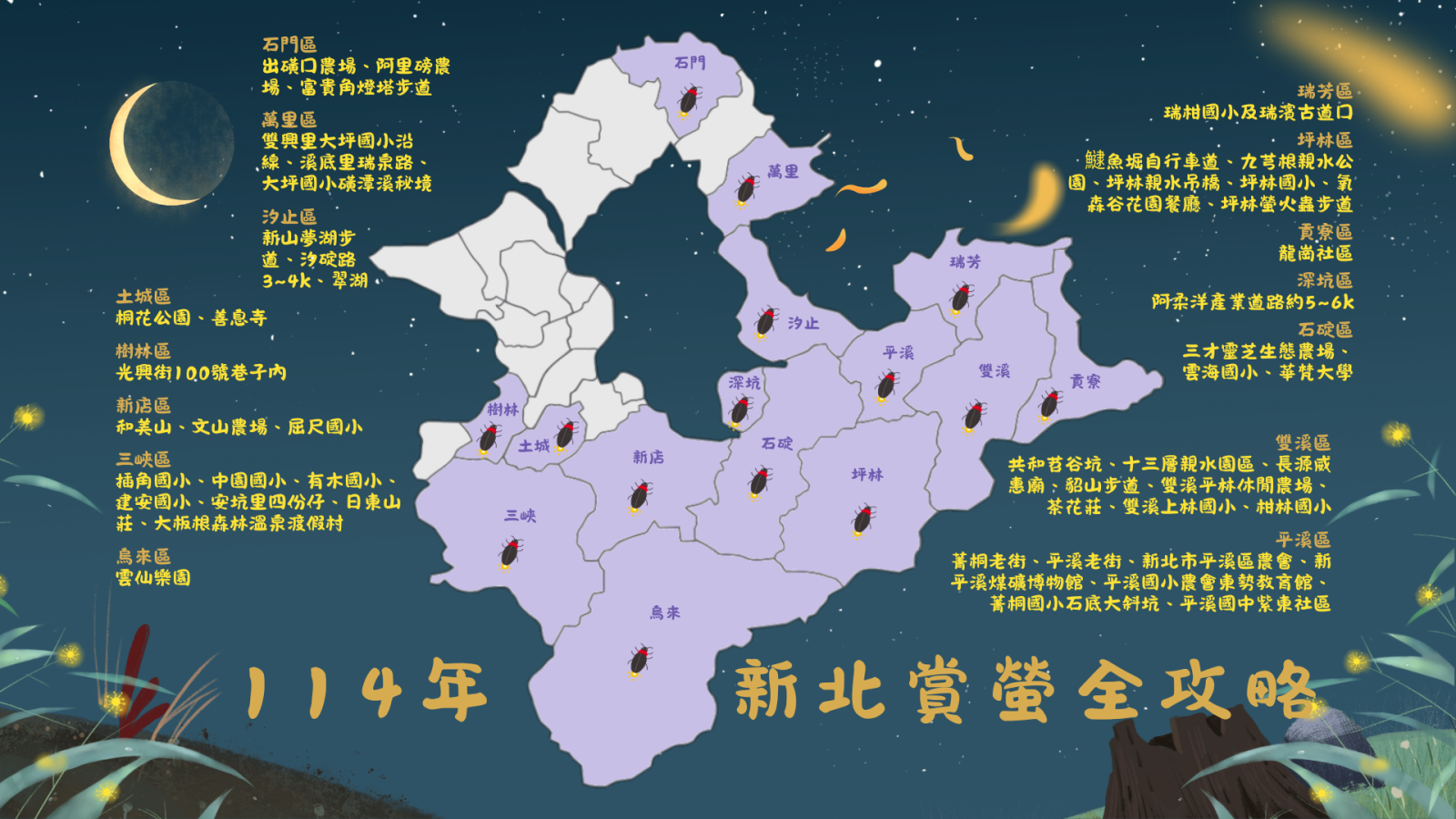 2024 New Taipei City Firefly Viewing Guide