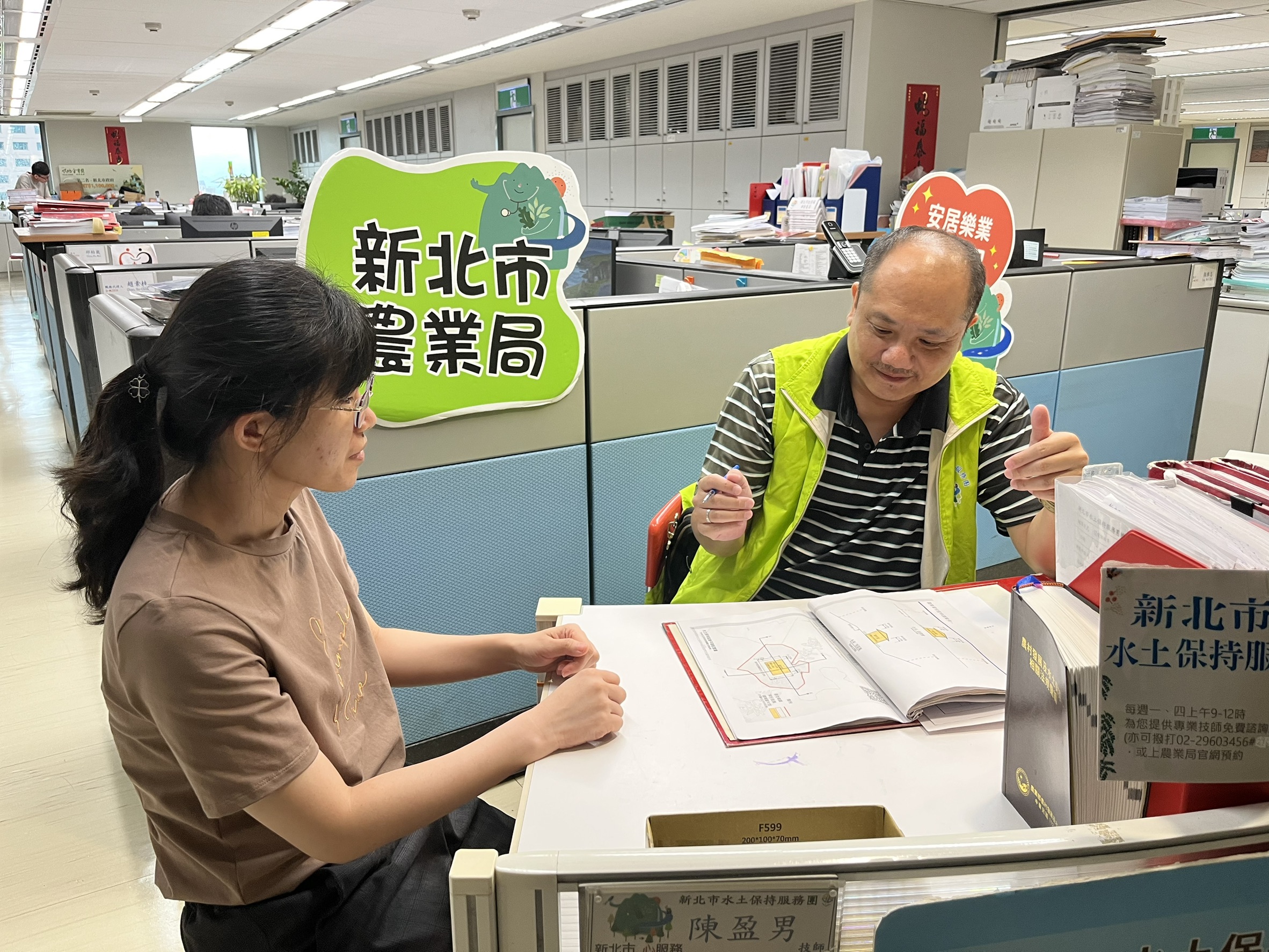 陳盈男技師工作態度獲農民愛戴