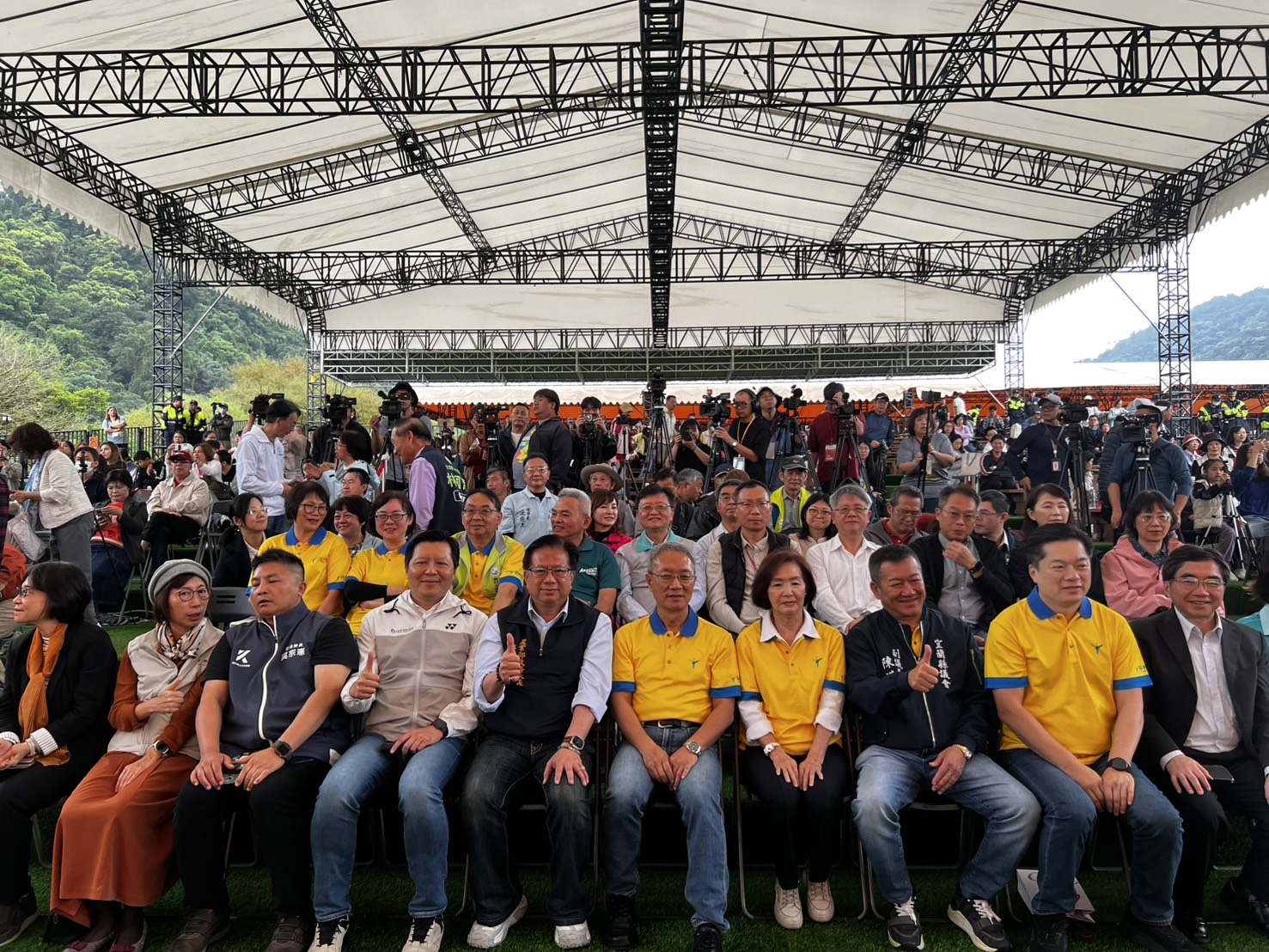 2026宜蘭綠色博覽會於今（28）開幕，新北市副市長朱惕之與宜蘭縣代理縣長林茂盛同台宣傳系列活動，展期將持續至5月10日止