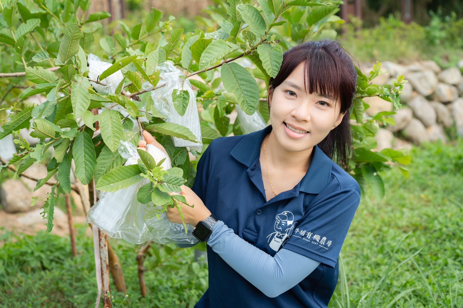 淡水牛埔有機農場青農盧苡甄藉由食農教育帶領有機生產走進校園，