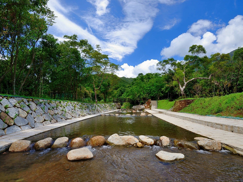 金山區清水園區溪流景色